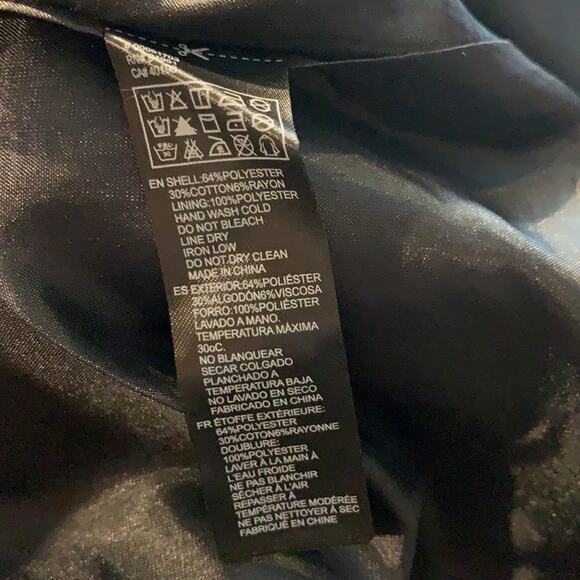 Forever 21 Black Tan Hi-Lo Pencil Skirt Women's Size Large - Picture 5 of 6